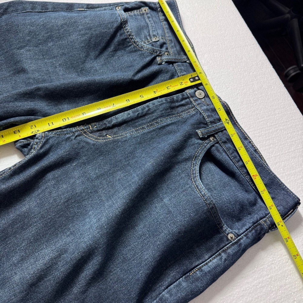 EUC Levis 559 Relaxed Straight Jeans Mens 38x32 Dark‎ Wash Denim 559-0202 - Picture 7 of 9